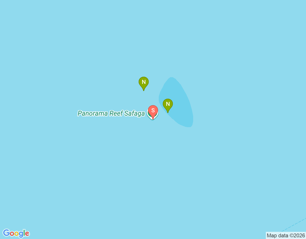 Mapa da localização de Panorama Reef