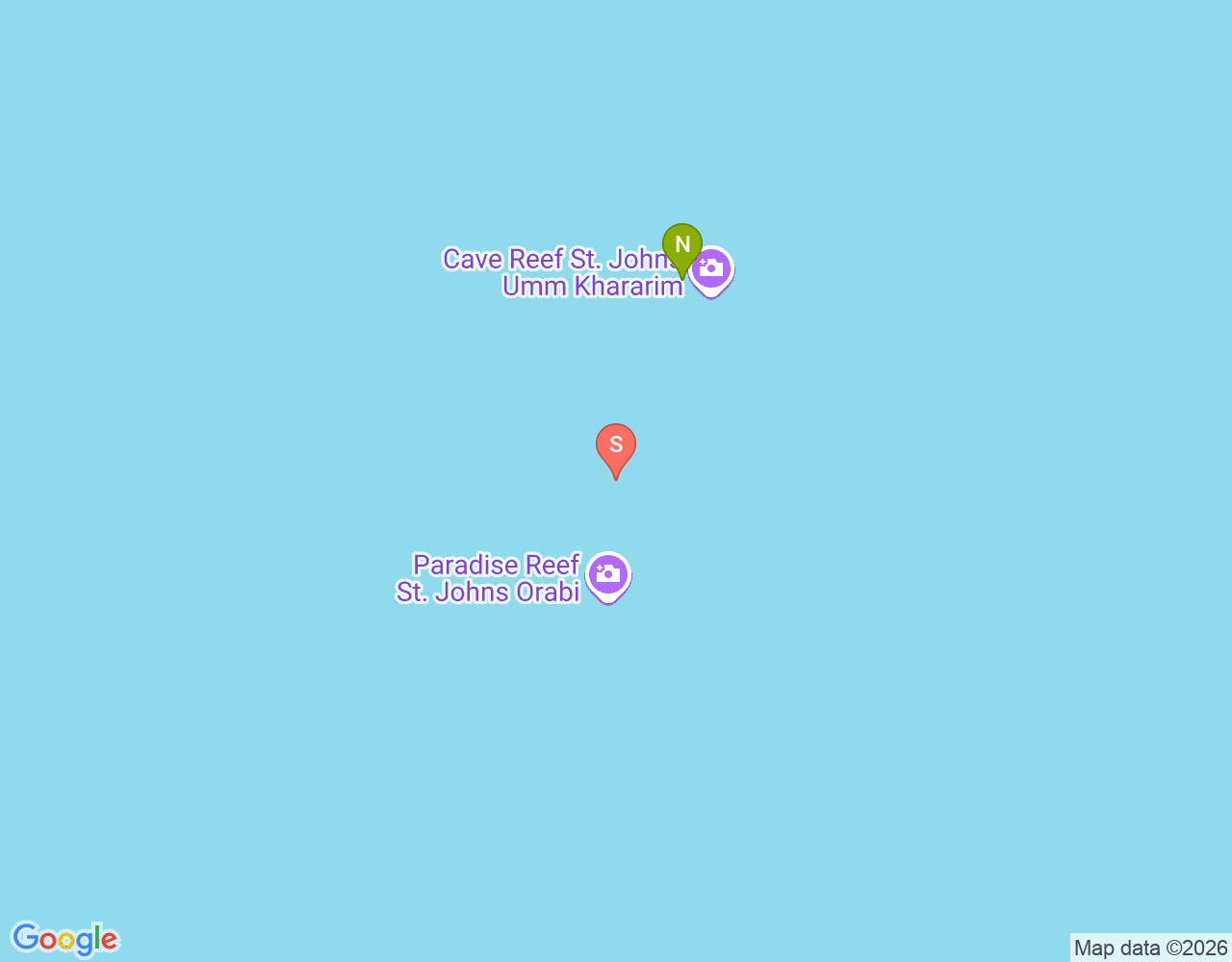 Mapa da localização de Paradise Reef