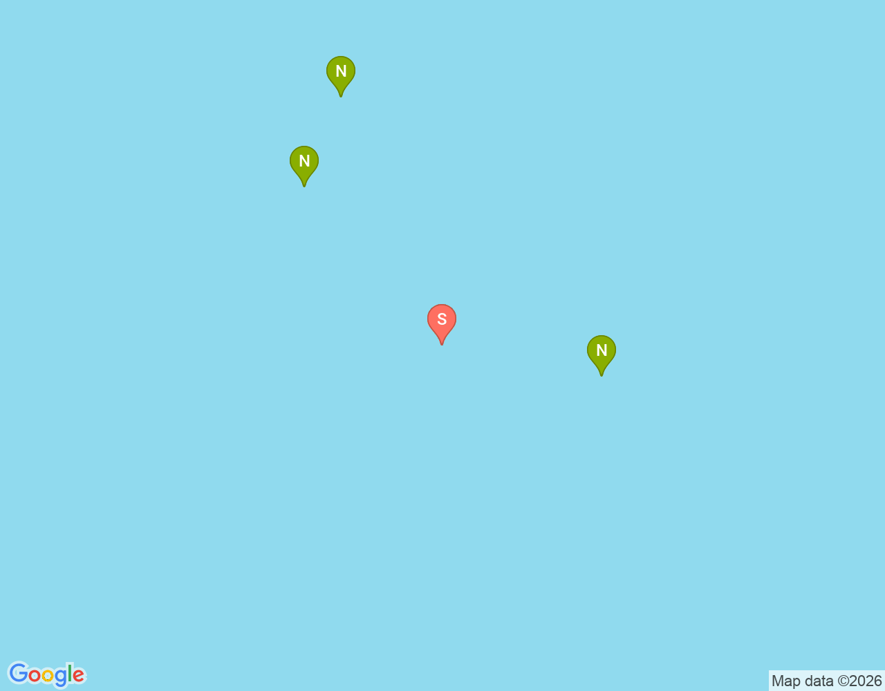 Poseidon Reef location map