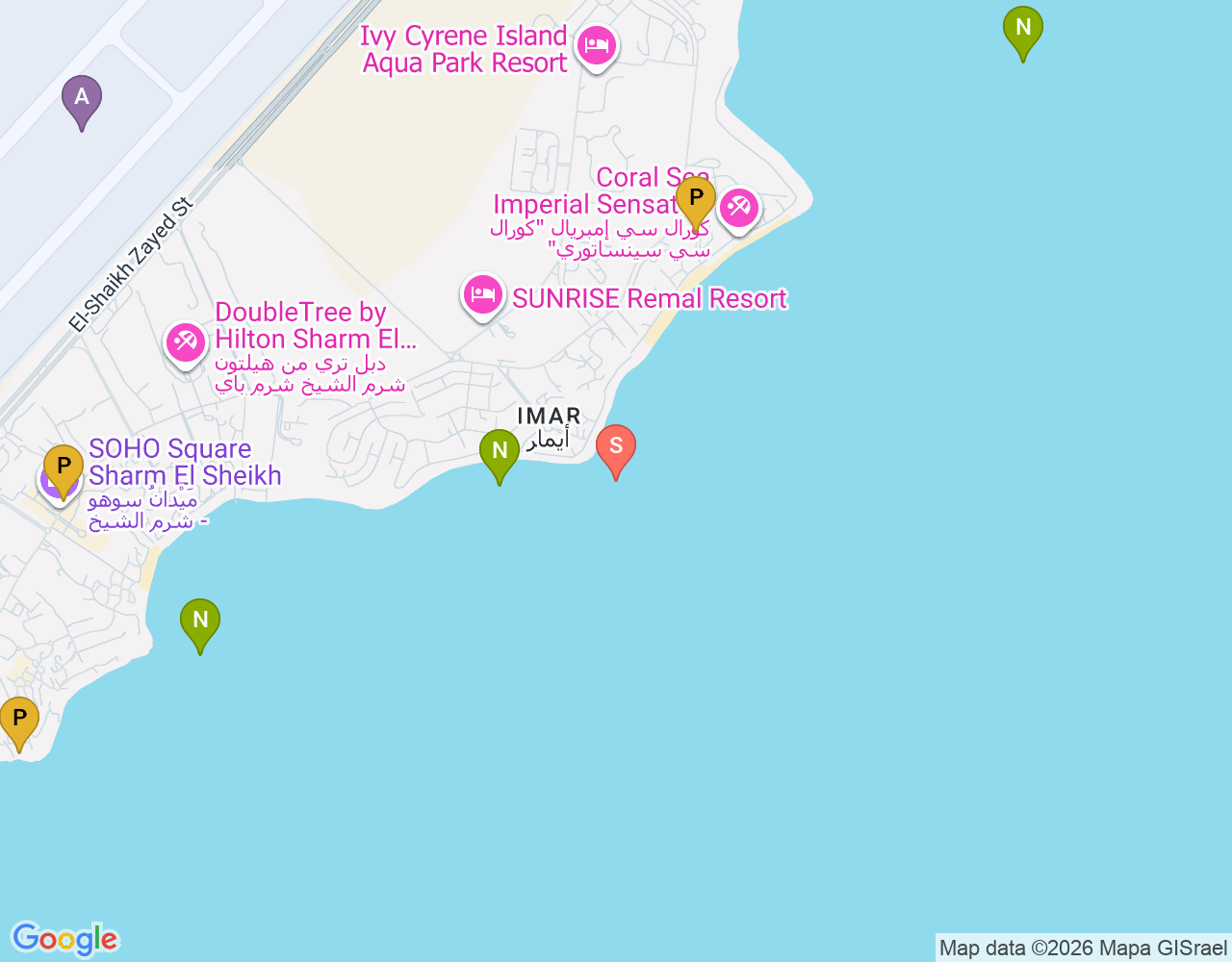 Mapa da localização de Ras Nasrani