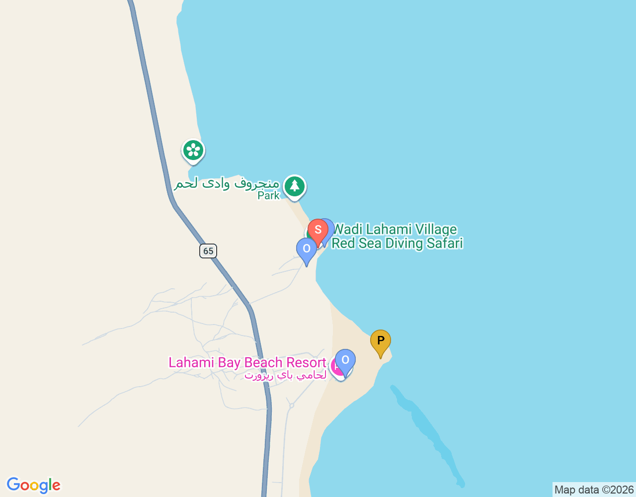 Mapa de ubicación de Red Sea Diving Safari - Wadi Lahami