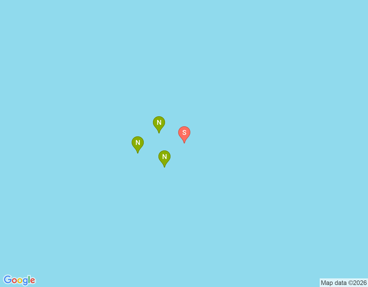 Mapa da localização de Rocky East