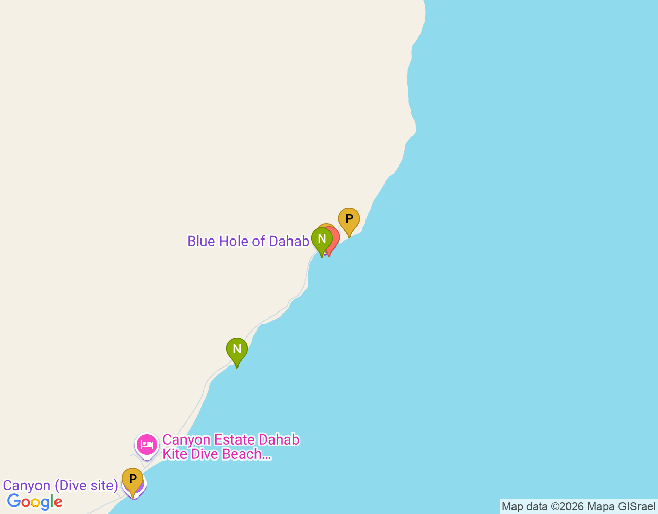 Mapa da localização de Saddle
