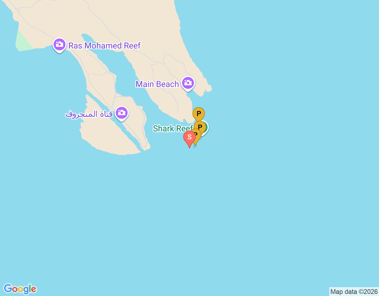 Mapa da localização de Satellite Reef