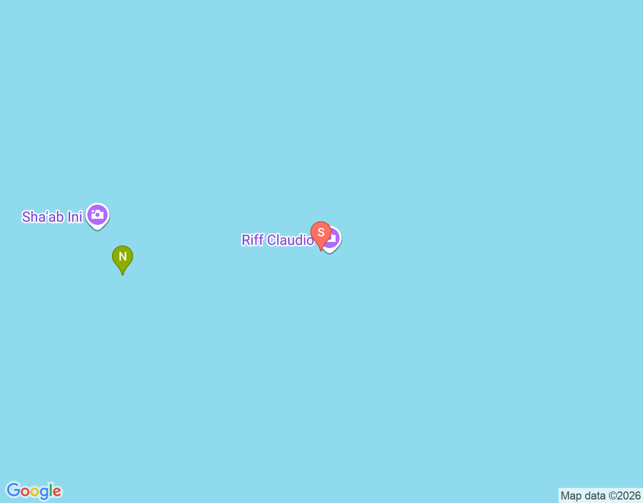 Mapa da localização de Shaab Claudio