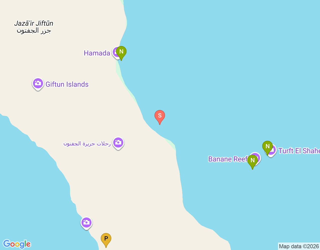 Mapa da localização de Shaab Nenad