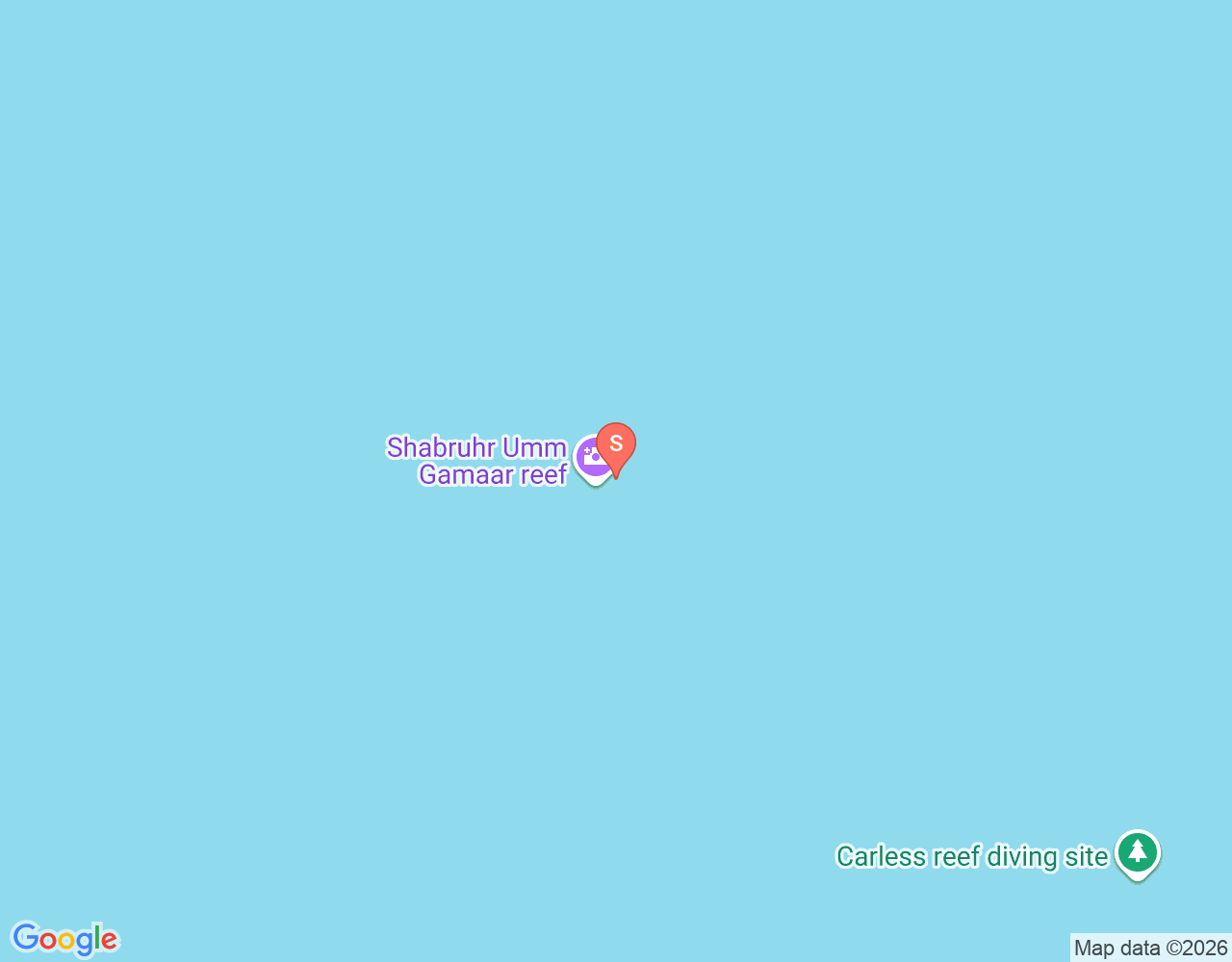 Mapa da localização de Shaab Umm Gamar