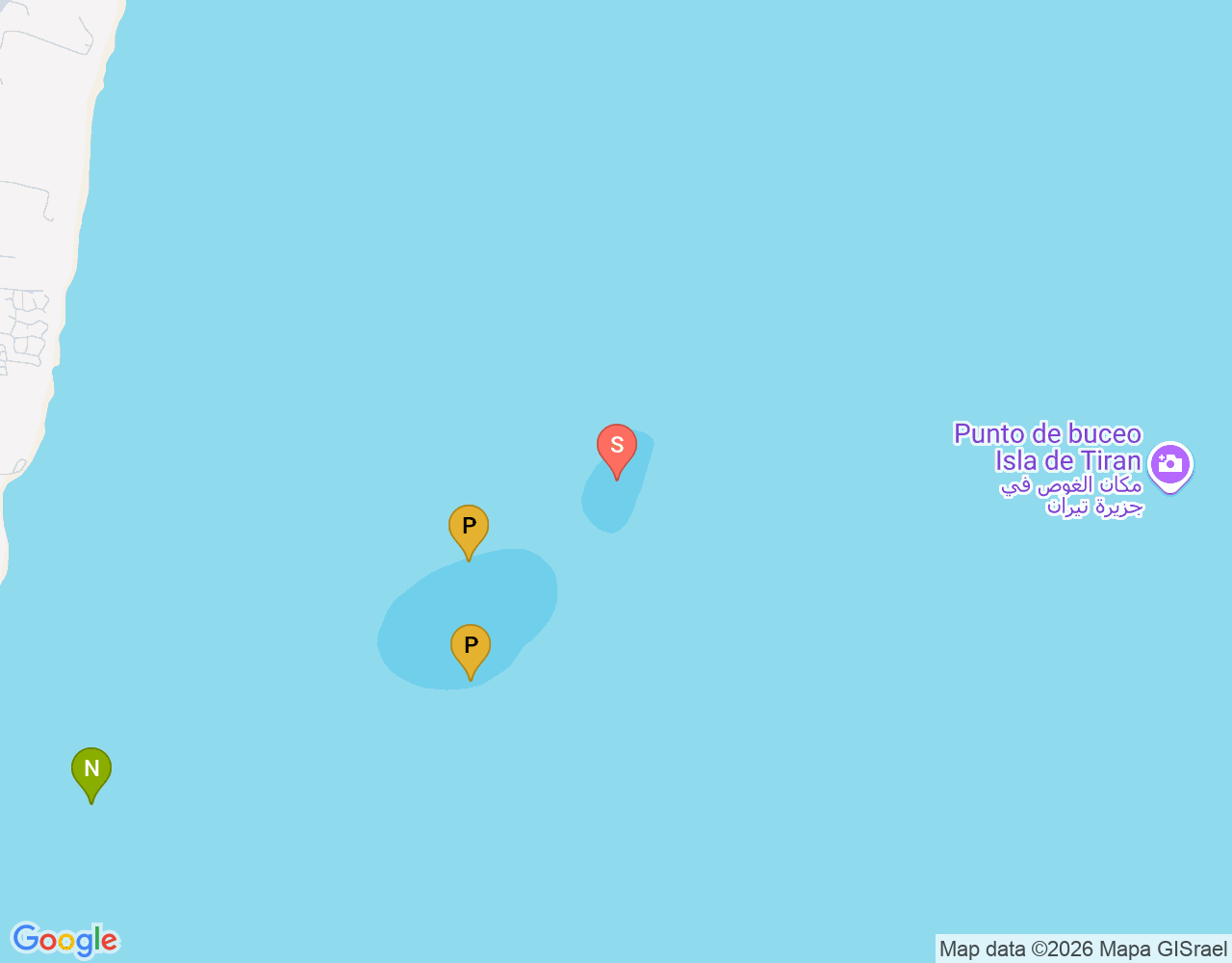 Mapa da localização de Gordon Reef