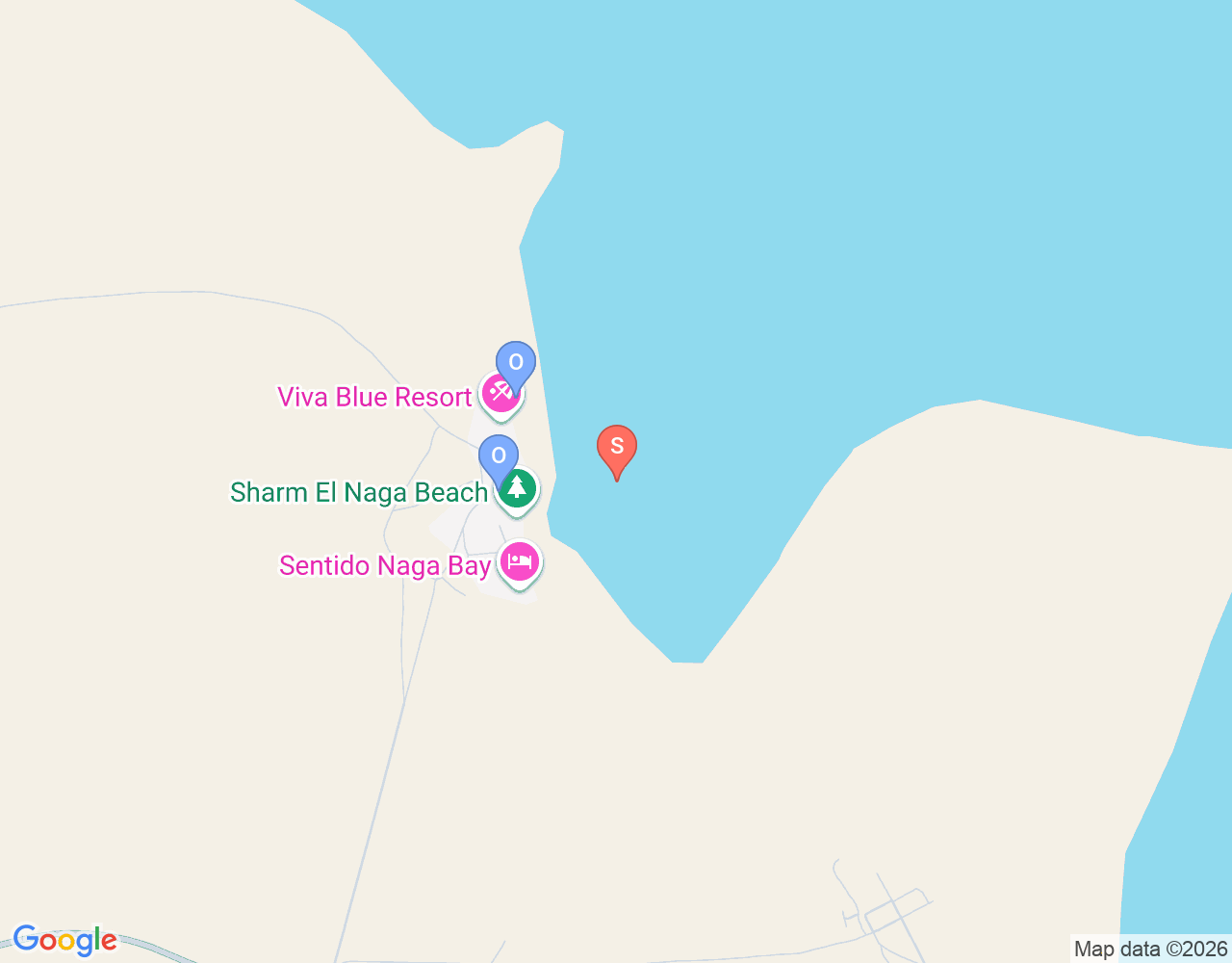 Mapa da localização de Sharm el-Naqa
