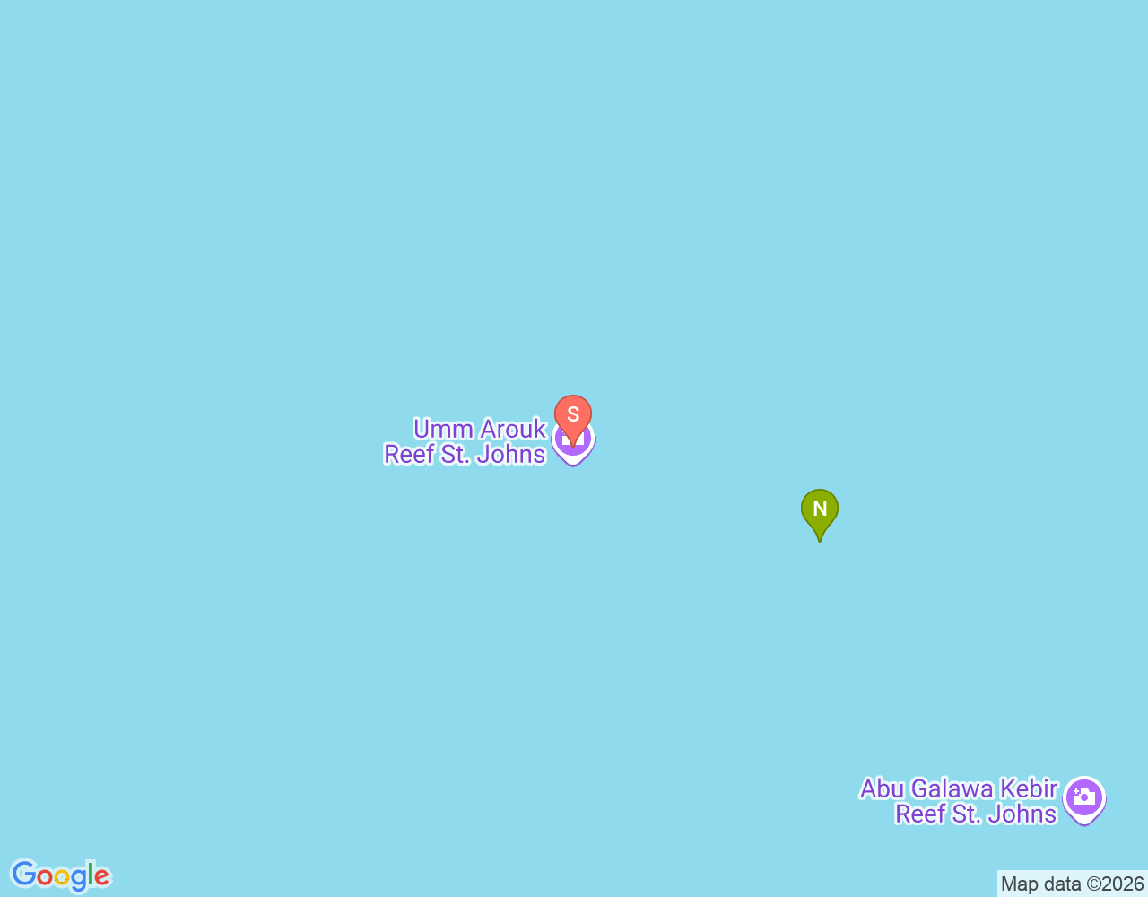 Mapa da localização de St John's Um Arouk