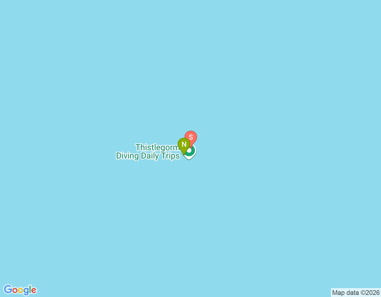 SS Thistlegorm location map