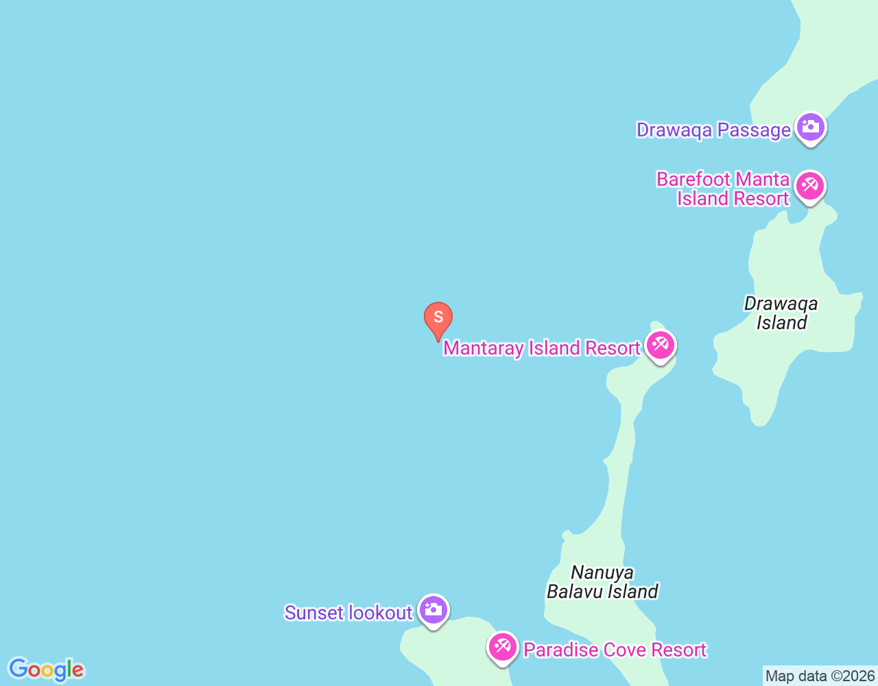 Mapa da localização de Malolo Reef Dive Site