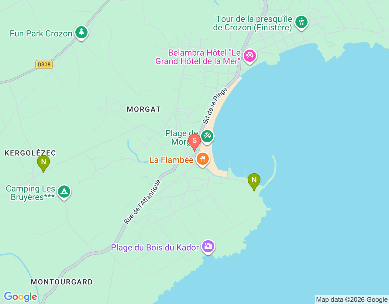 Absolute SURF - ESB CROZON-MORGAT location map