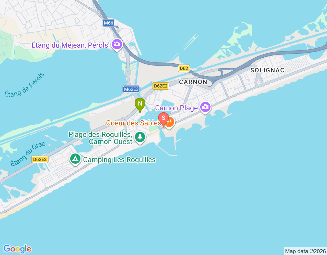 Mapa da localização de Andromède