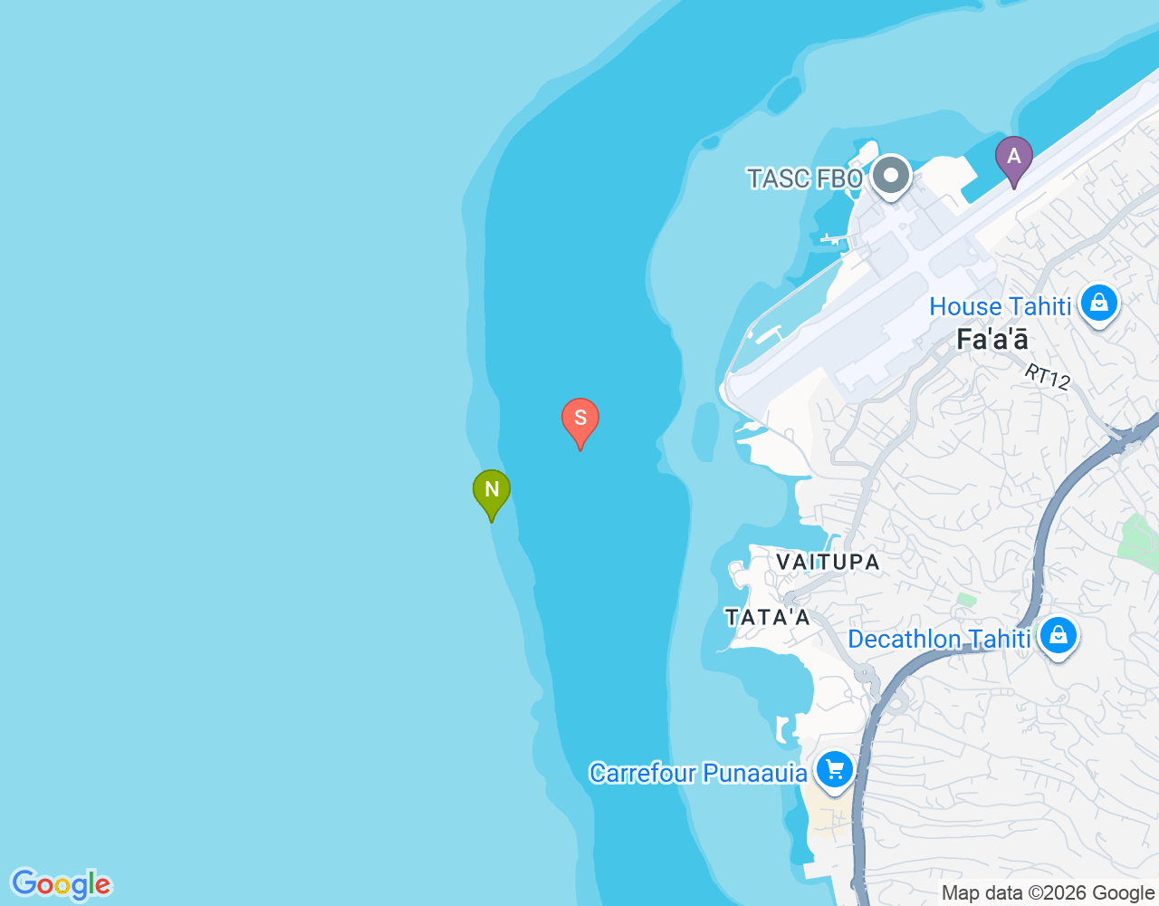 Mapa de ubicación de Aquarium