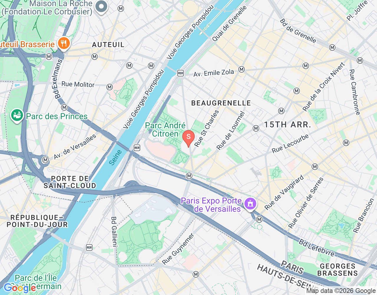 Au Spot location map