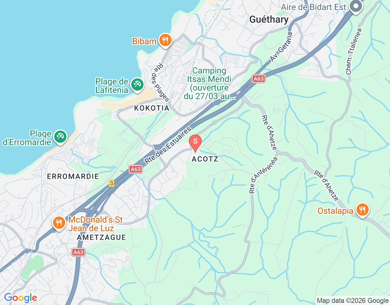 Aventure 64 location map