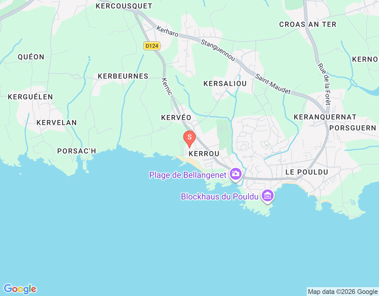 Base de Surf location map