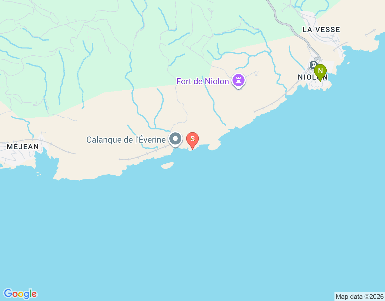 Mapa da localização de Baume Rousse