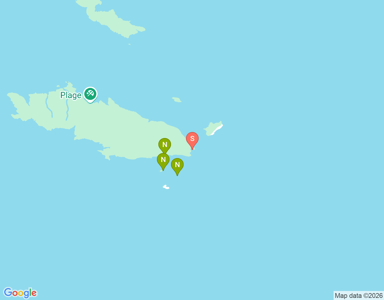 Mapa da localização de Cala Maussana