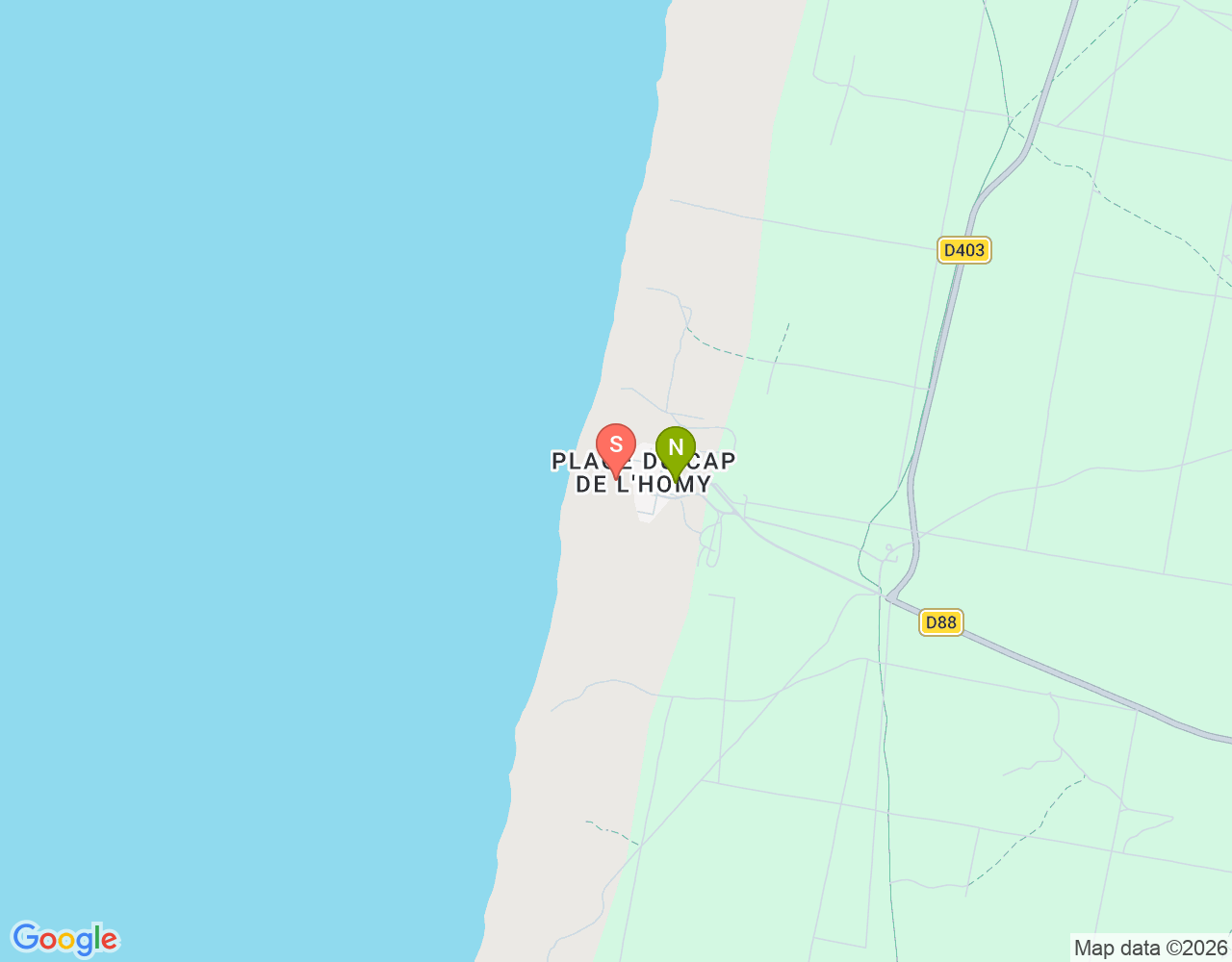 Cap Surf Cool location map
