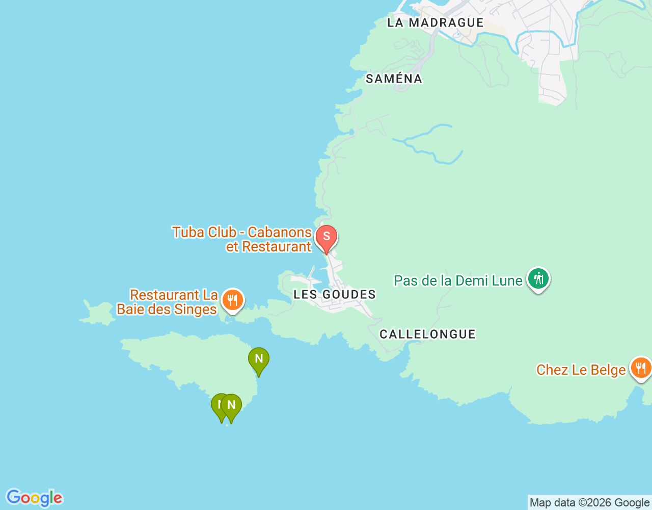 Mapa da localização de Centre de Loisirs des Goudes