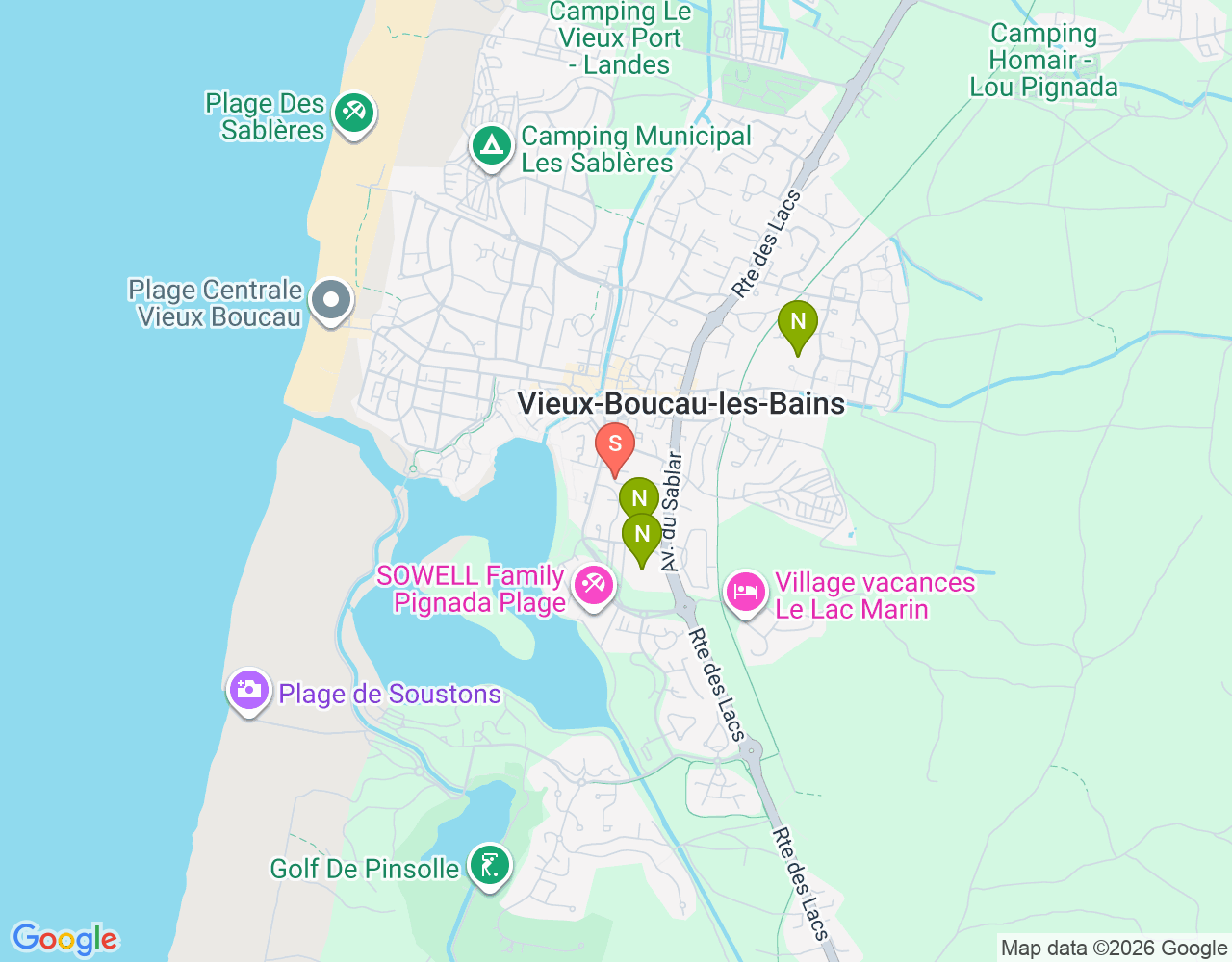 Mapa de ubicación de Centre de vacances l'Abri-Côtier