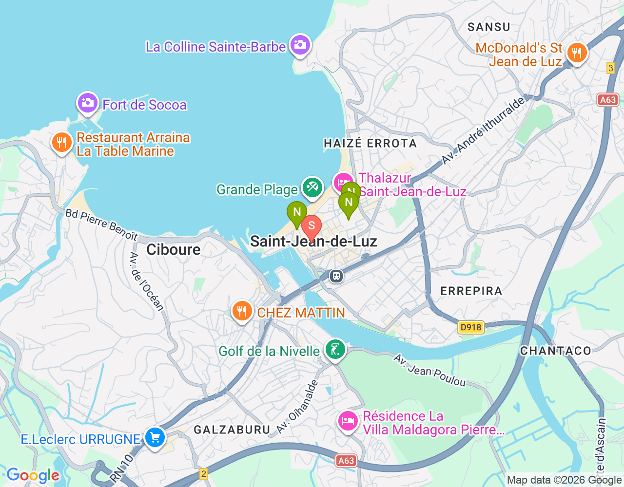 Mapa de ubicación de Chica Beach