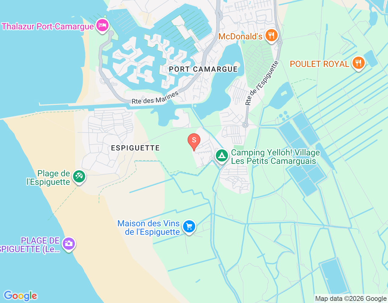 Mapa da localização de Club30kite
