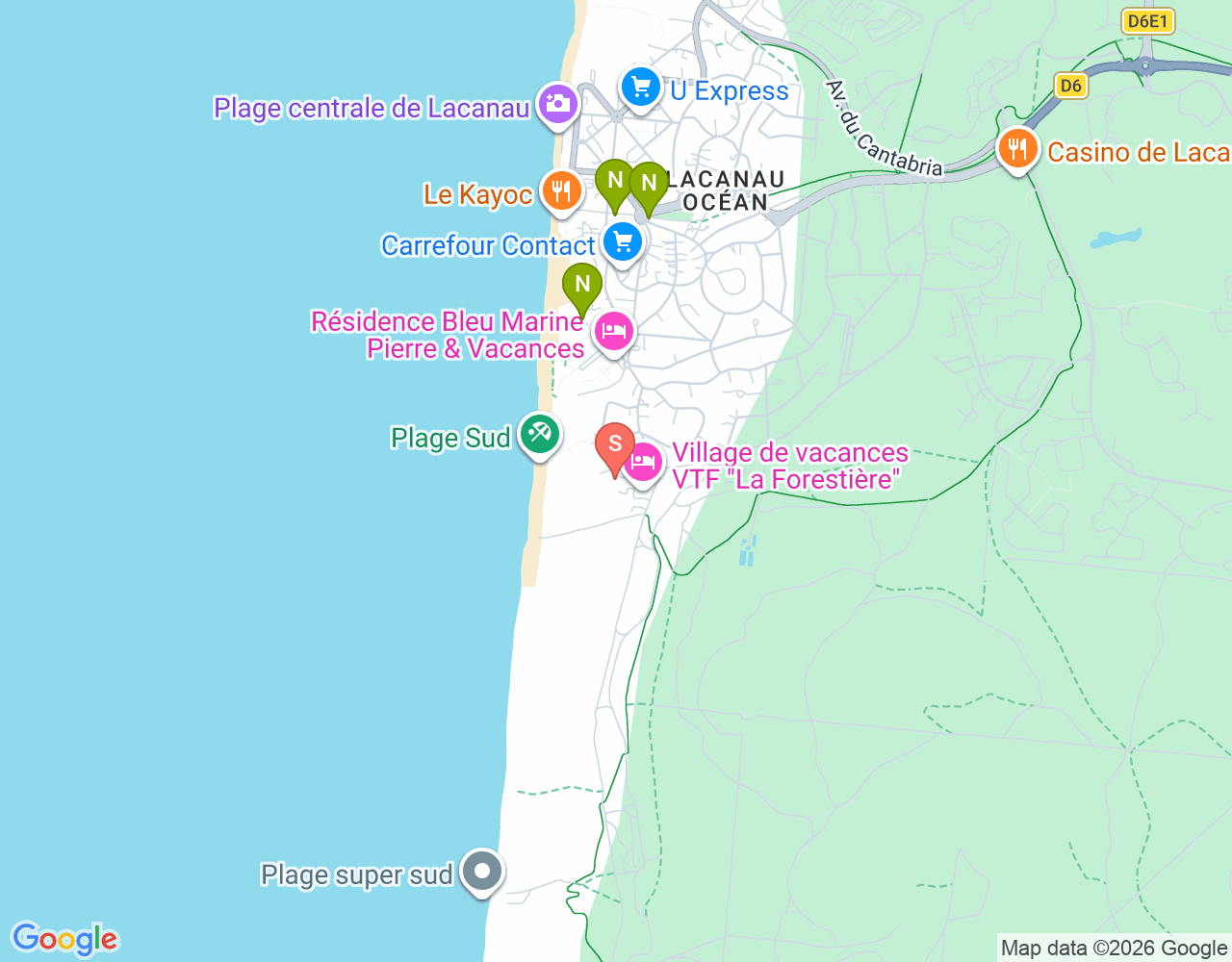 Mapa de ubicación de Depeyris Surfboards