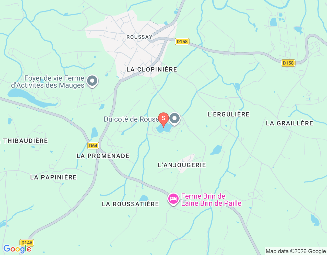 Mapa da localização de Du coté de Roussay