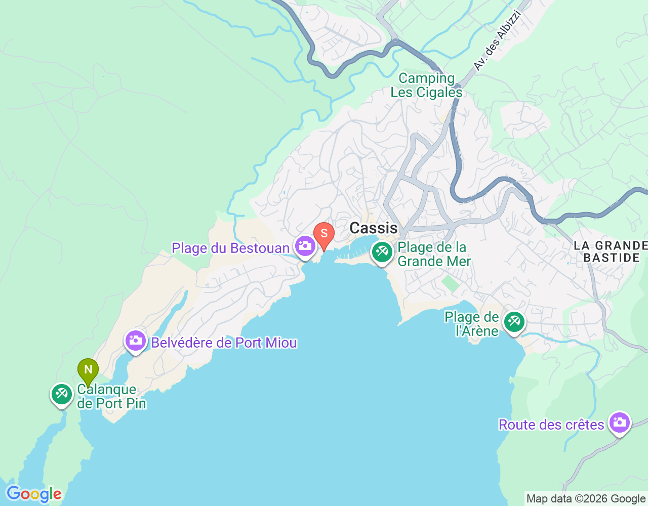 Mapa da localização de Émergence du Bestouan
