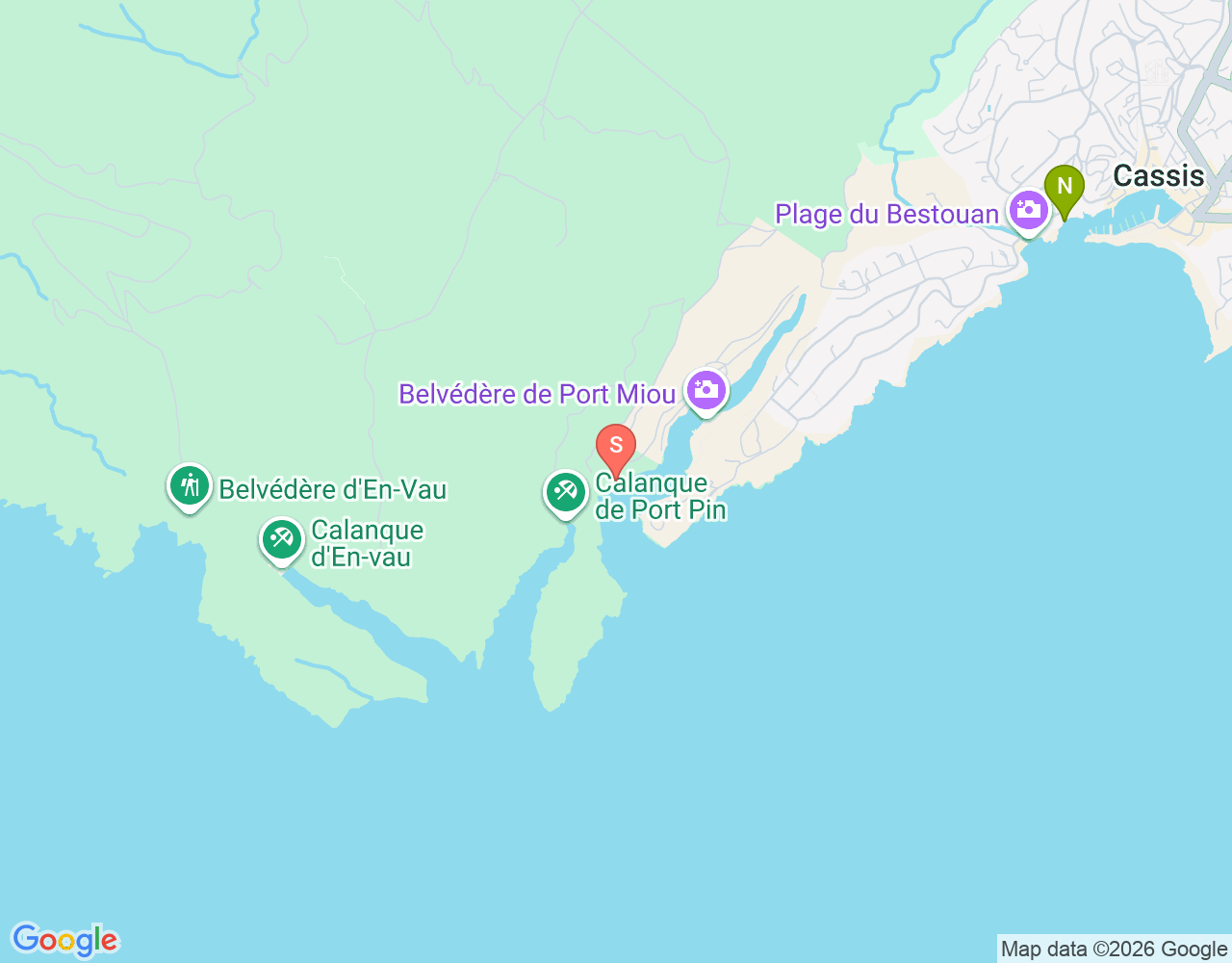 Mapa da localização de Exsurgence de Port-Miou
