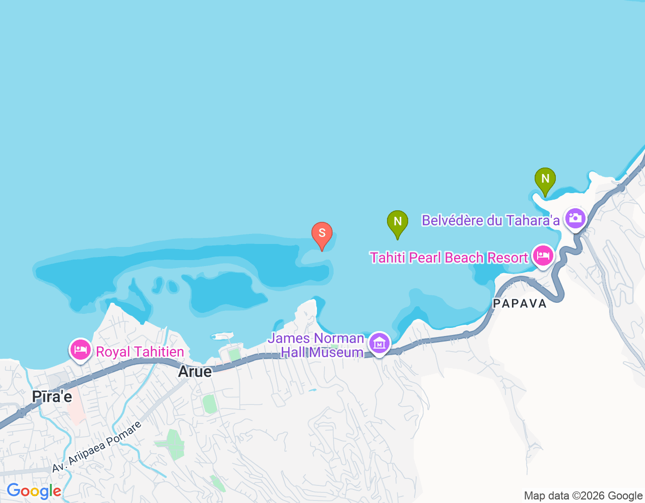 Mapa da localização de Faille d'Arue