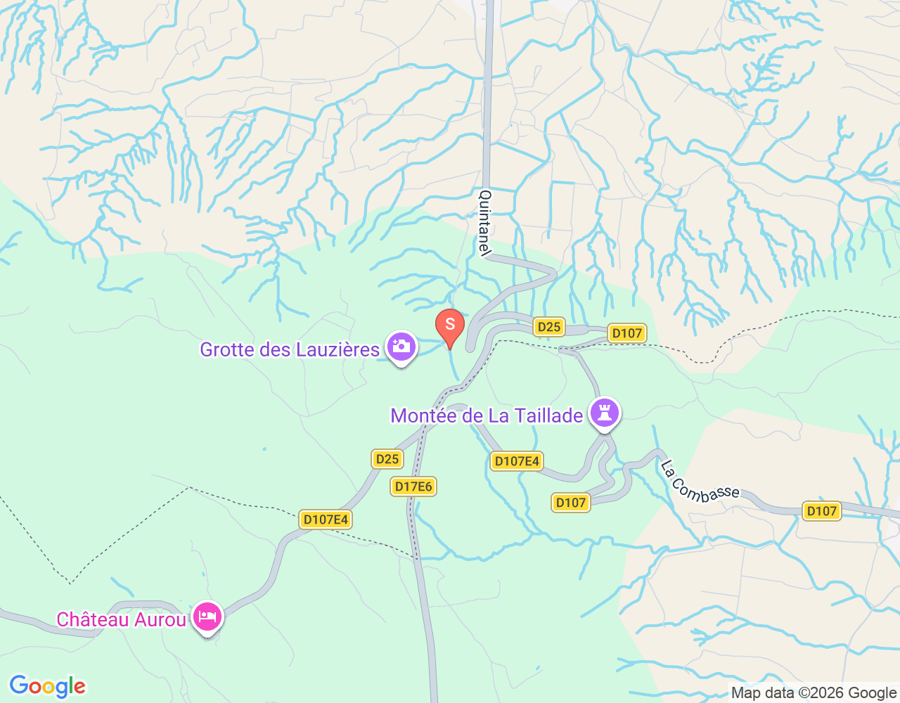Mapa da localização de Foux de Pompignan
