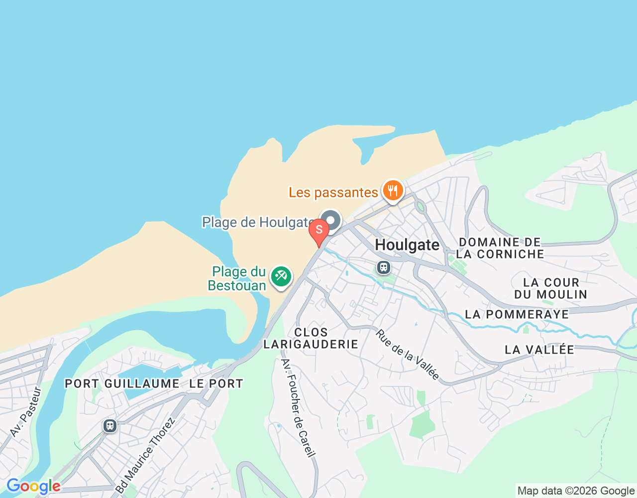 Houlgate assise Kite location map