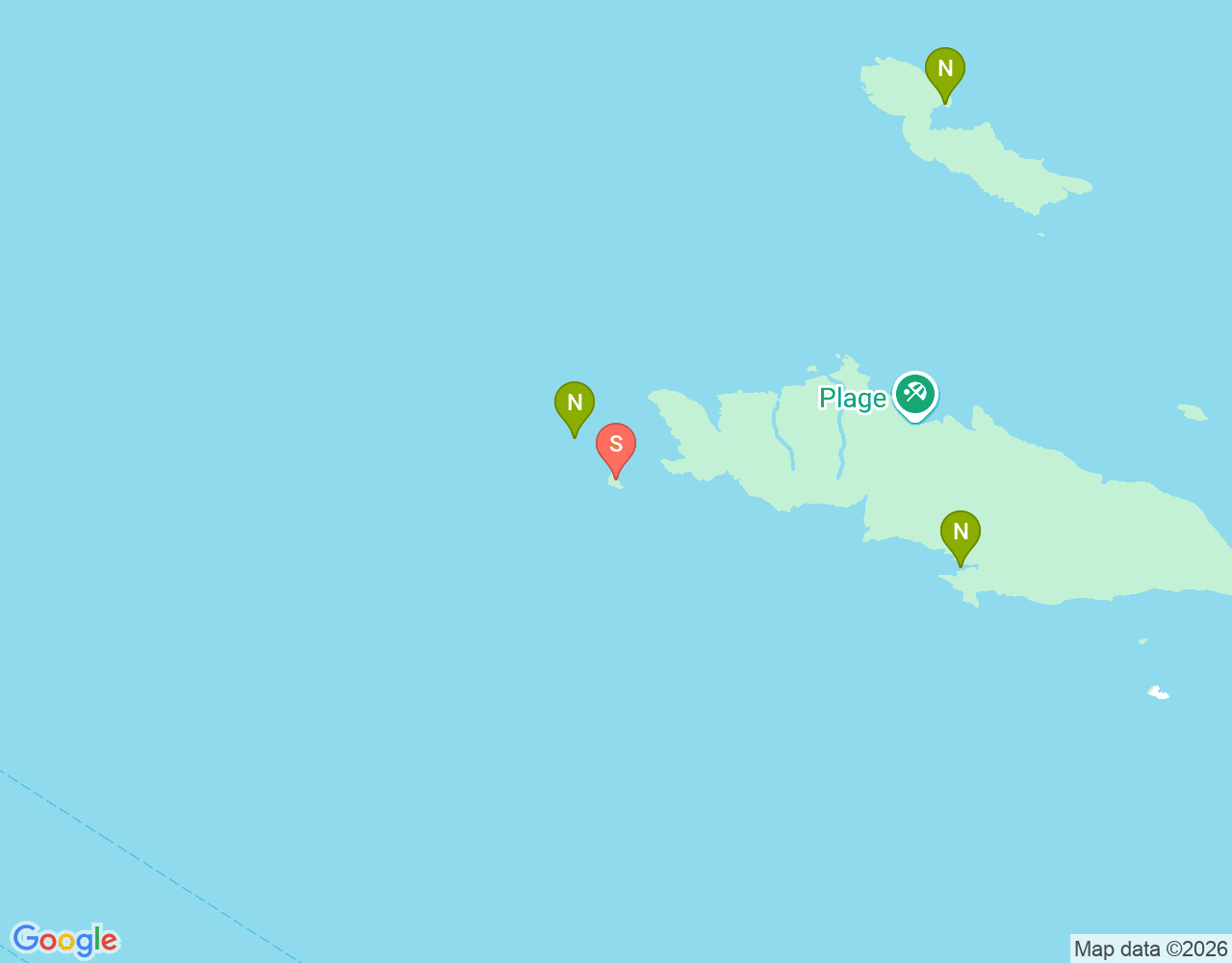 Mapa da localização de Iles des Moyades