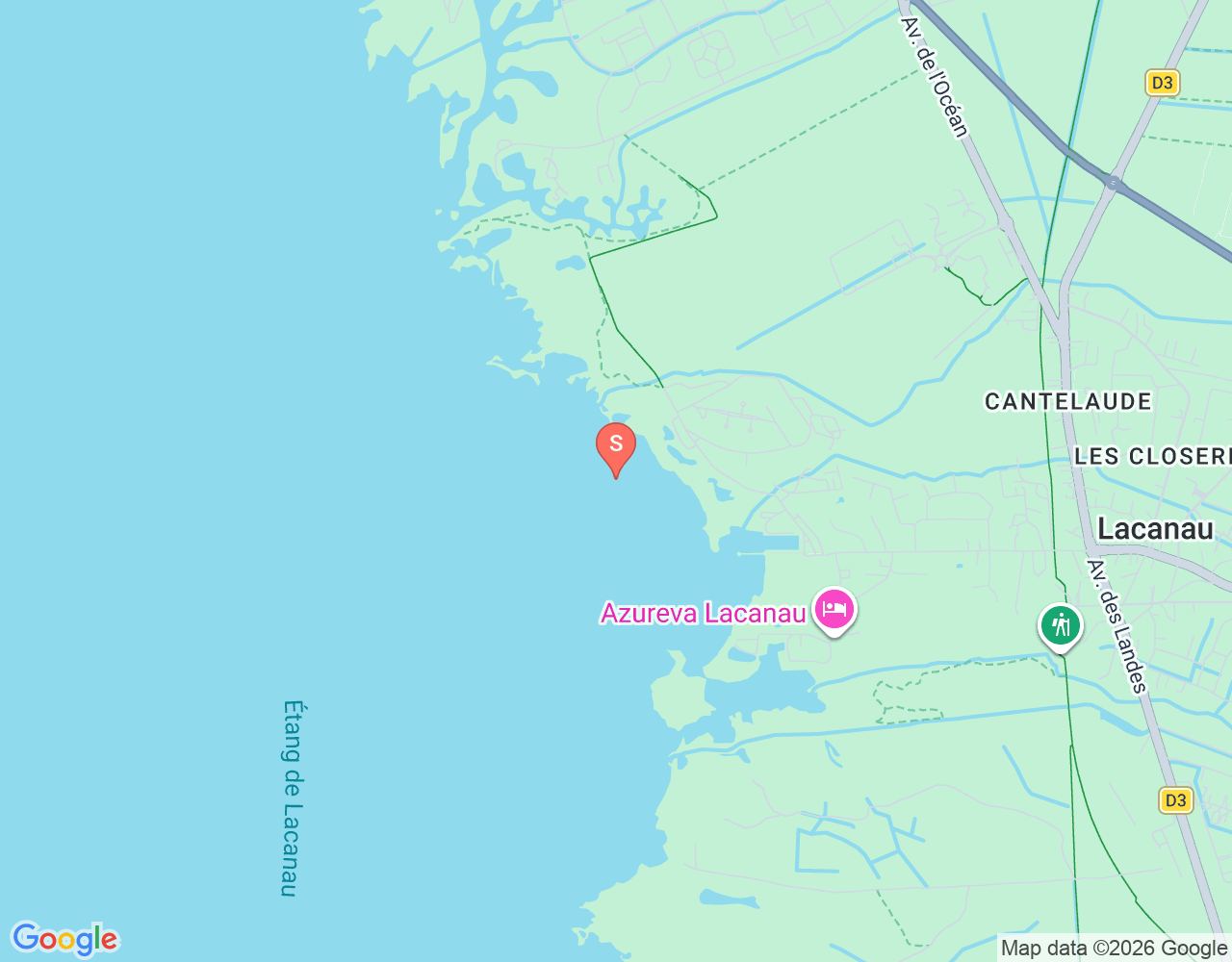 Mapa de ubicación de Kite Area