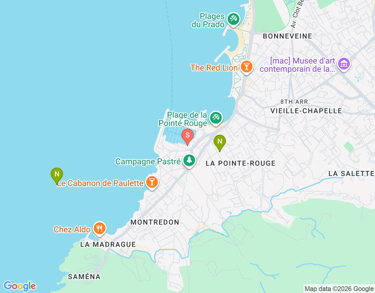 Mapa da localização de L'Enfant et la Mer