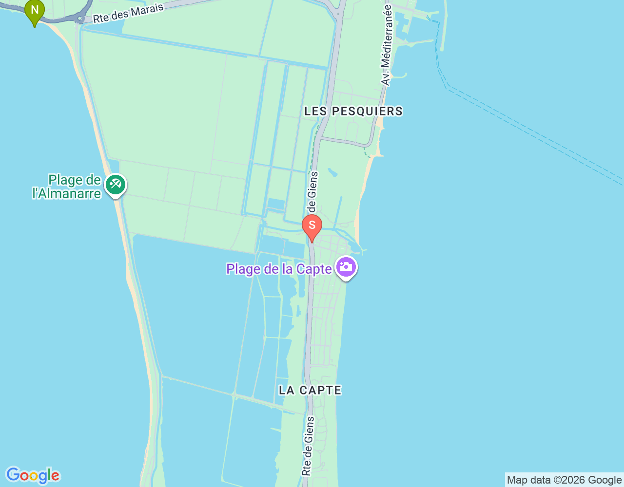 Mapa da localização de L'Escale
