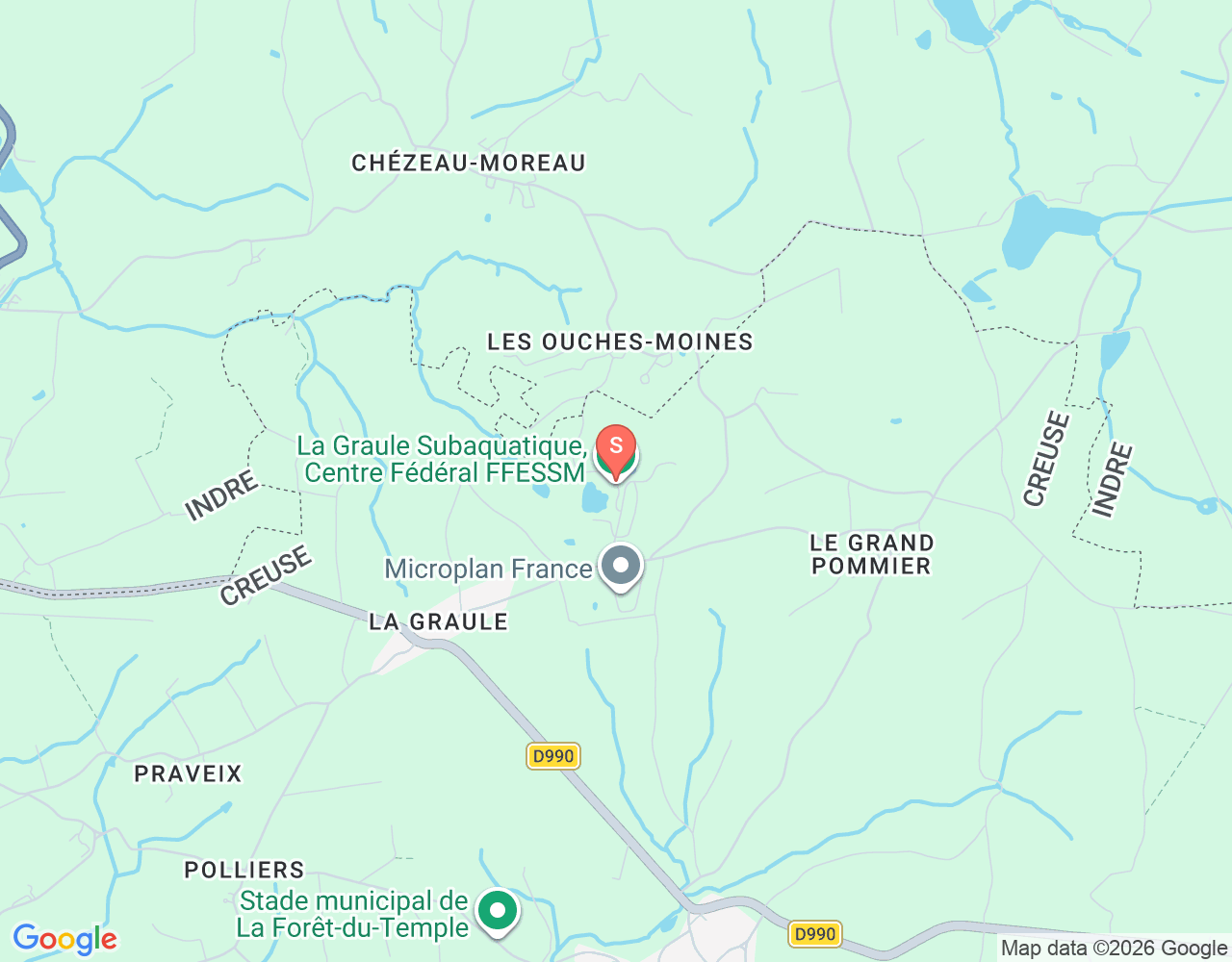Mapa da localização de La Graule Subaquatique