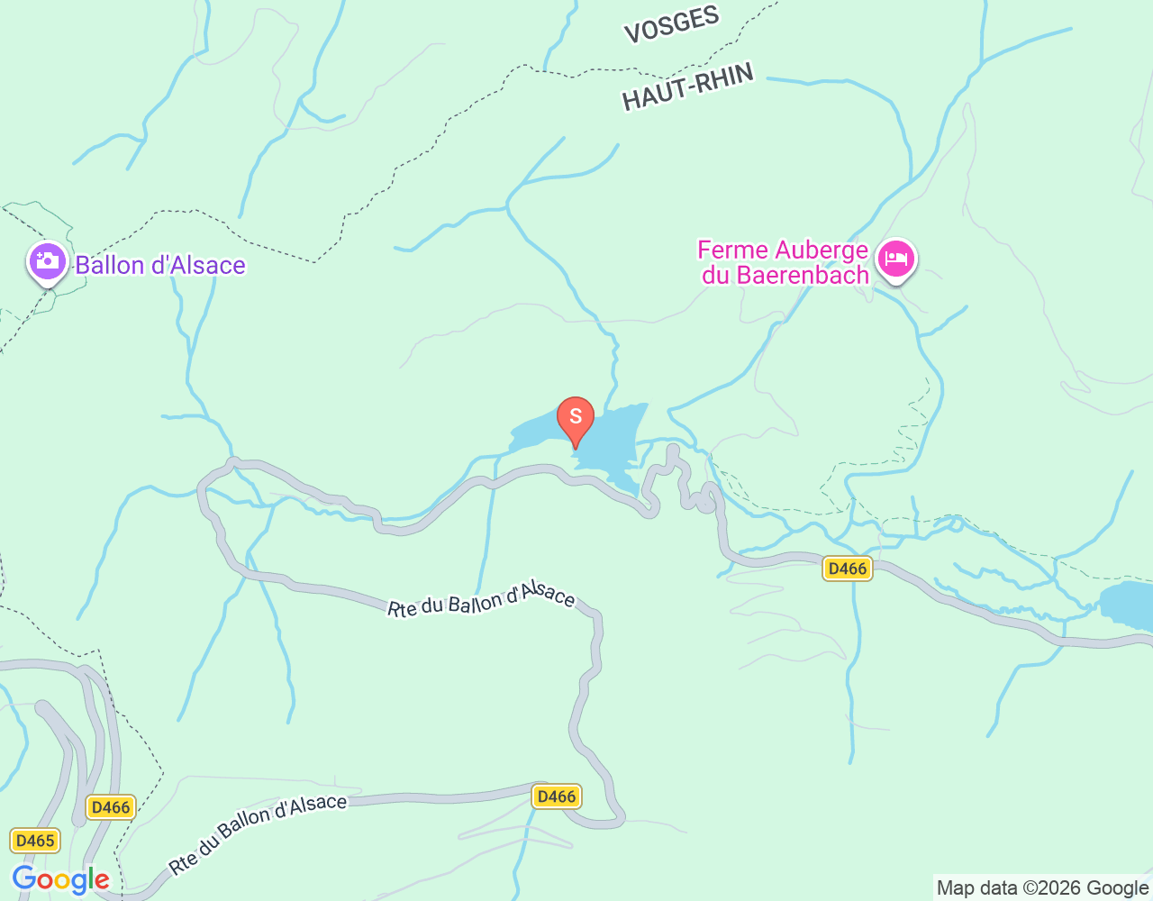 Mapa da localização de Lac d'Alfeld