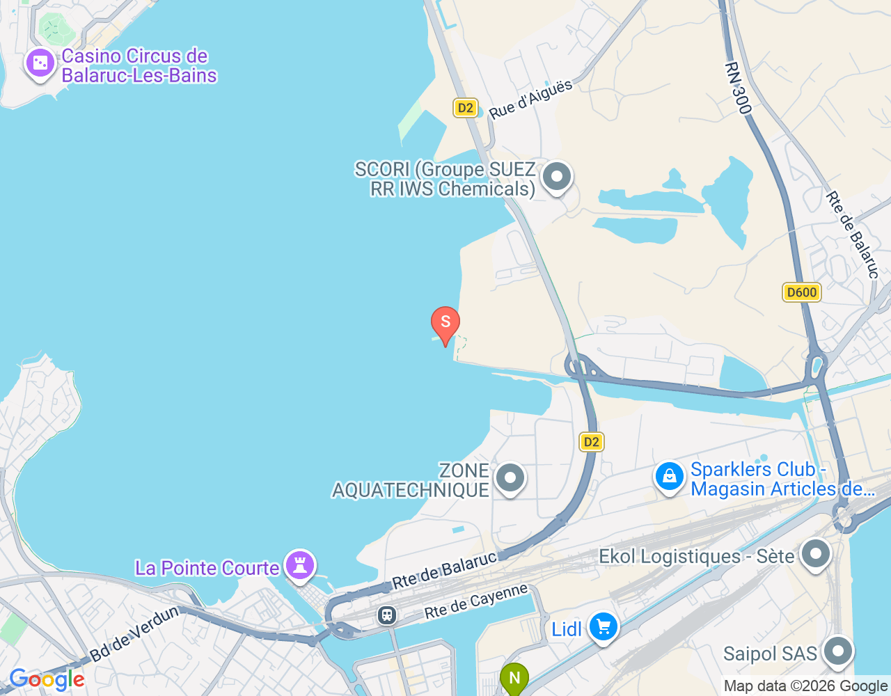 Mapa de ubicación de Le ponton de la bordelaise