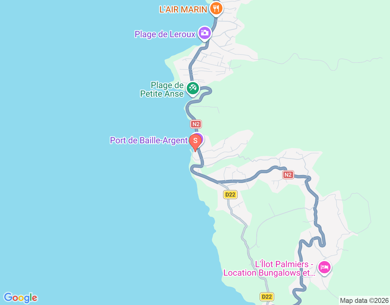 Les Baillantes Tortues location map