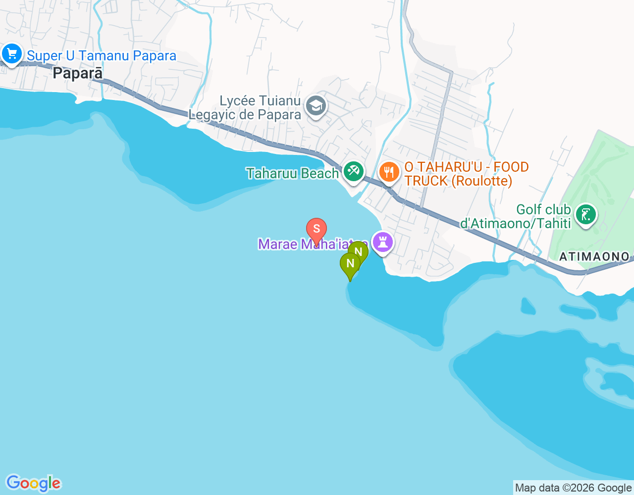 Mapa da localização de Maoti Papara