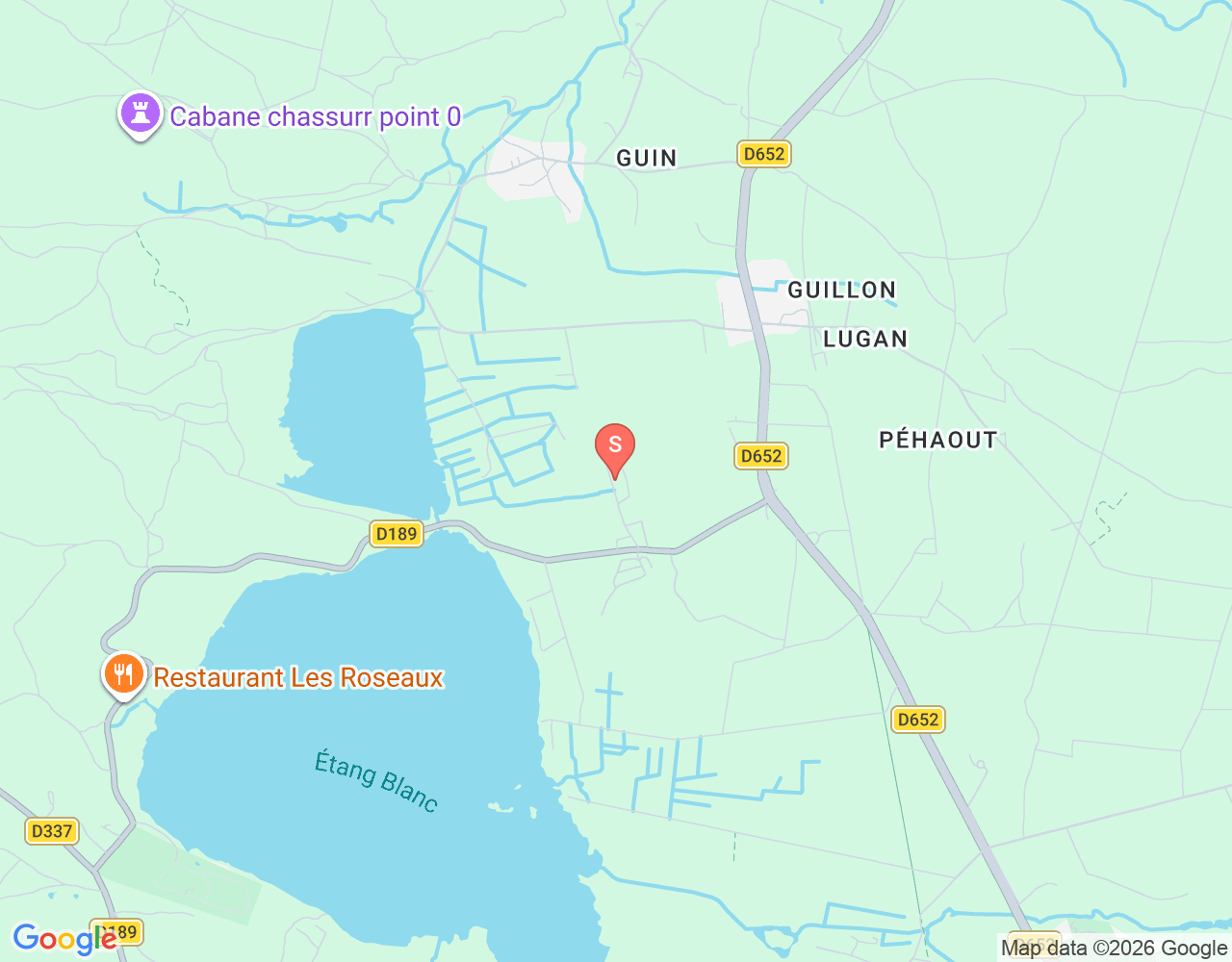 Mapa da localização de Natural Surf Lodge