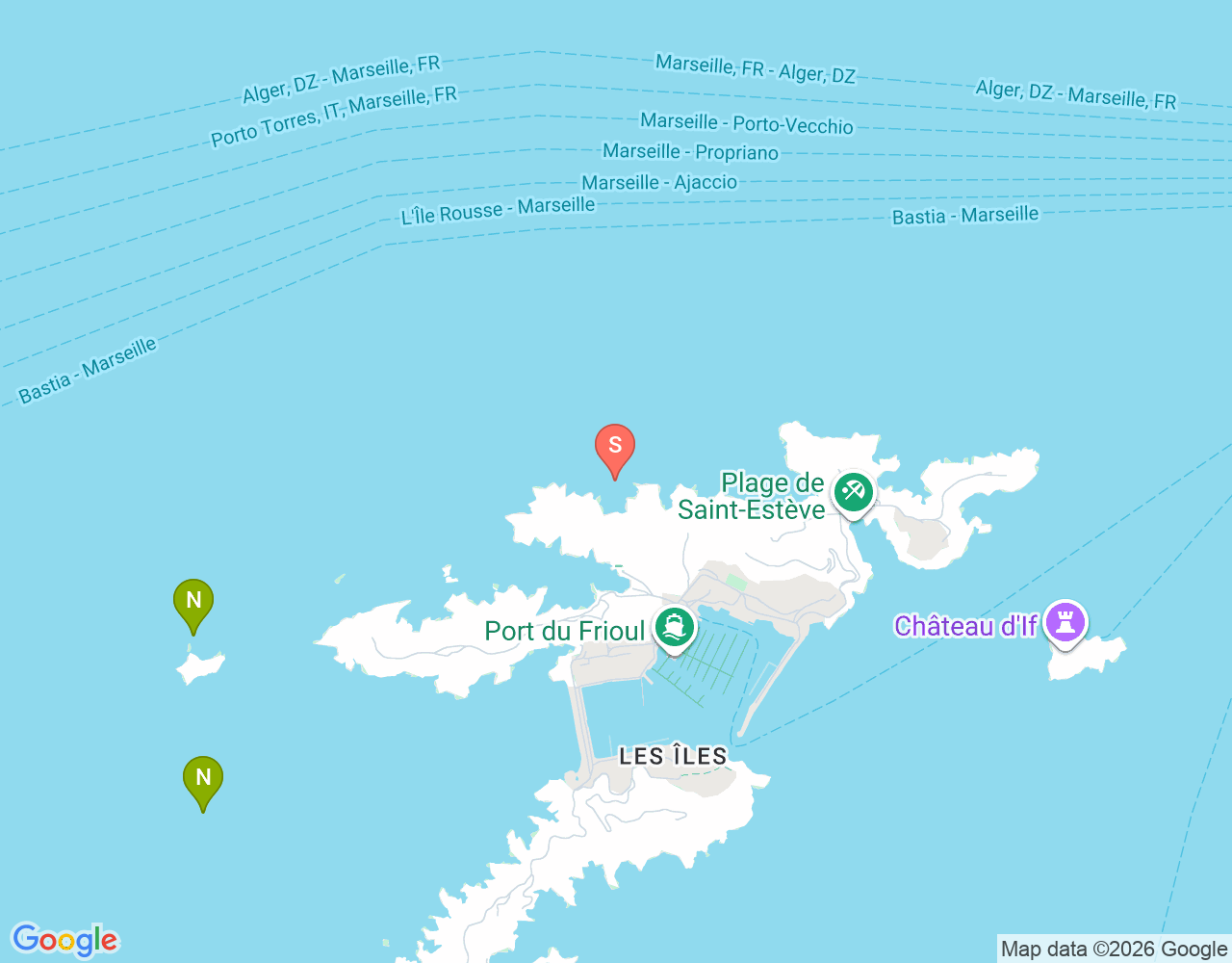 Mapa da localização de Nord Ratoneau