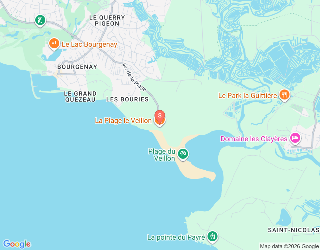 Mapa da localização de Oceanplayers