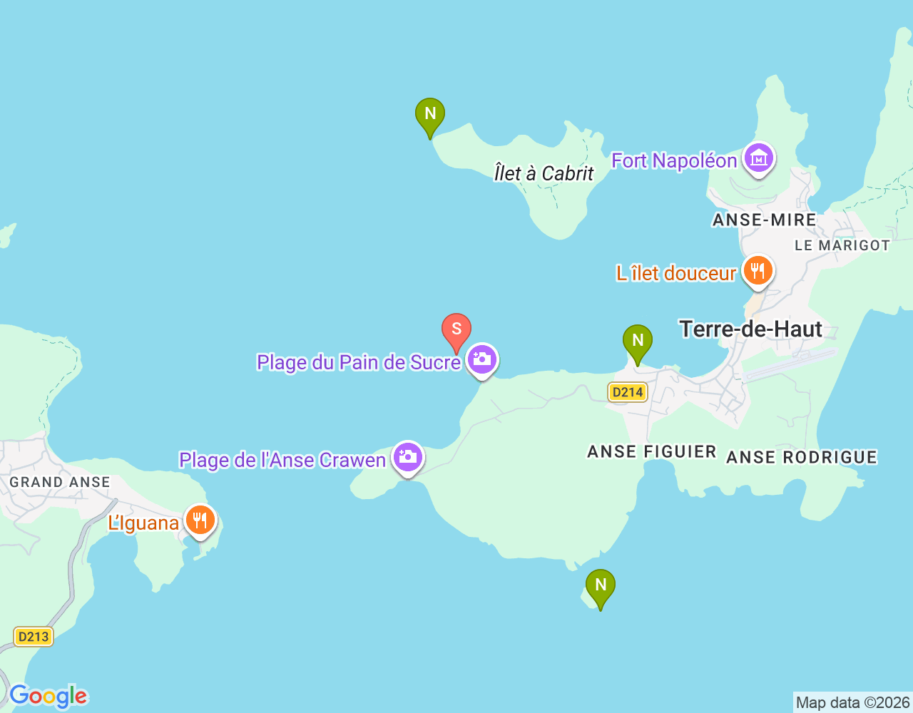 Mapa da localização de Pain de Sucre