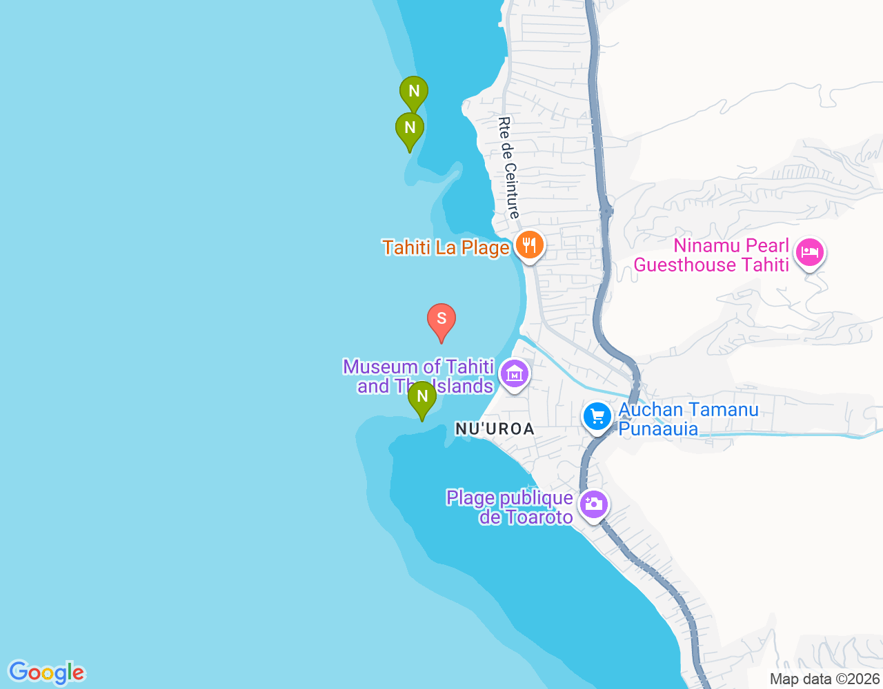 Mapa da localização de Plateau aux tortues